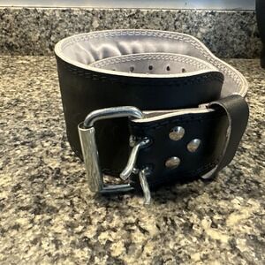 GOLD's GYM Leather Belt Strength Weight Power Lifting L/XL 34-42"